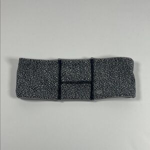 Lululemon Gray and Black Headband with Slit for ponytail.Reversible.      
Sz OS